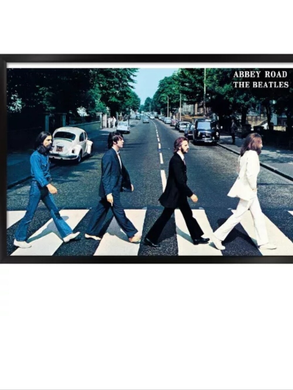 Trendz International The Beatles Abbey Road Album Cover Poster Framed Wall Decor